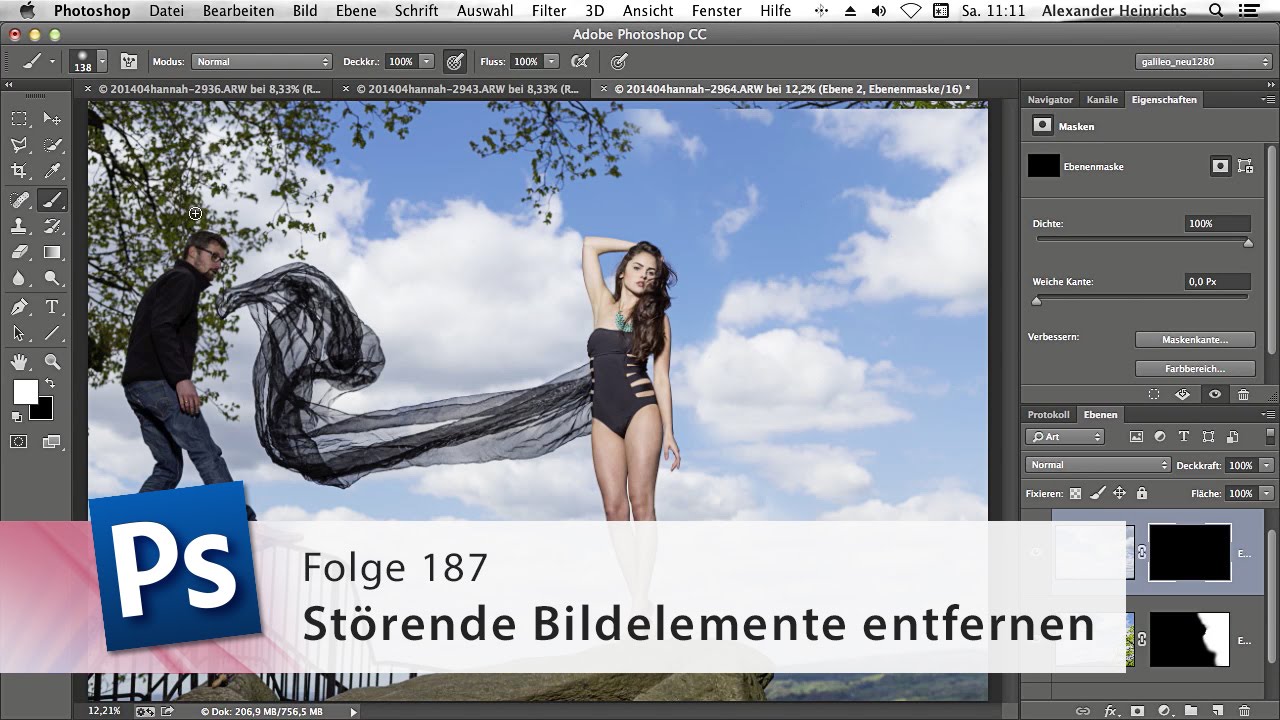 Störende Bildelemente entfernen - Die Photoshop-Profis - Folge 187