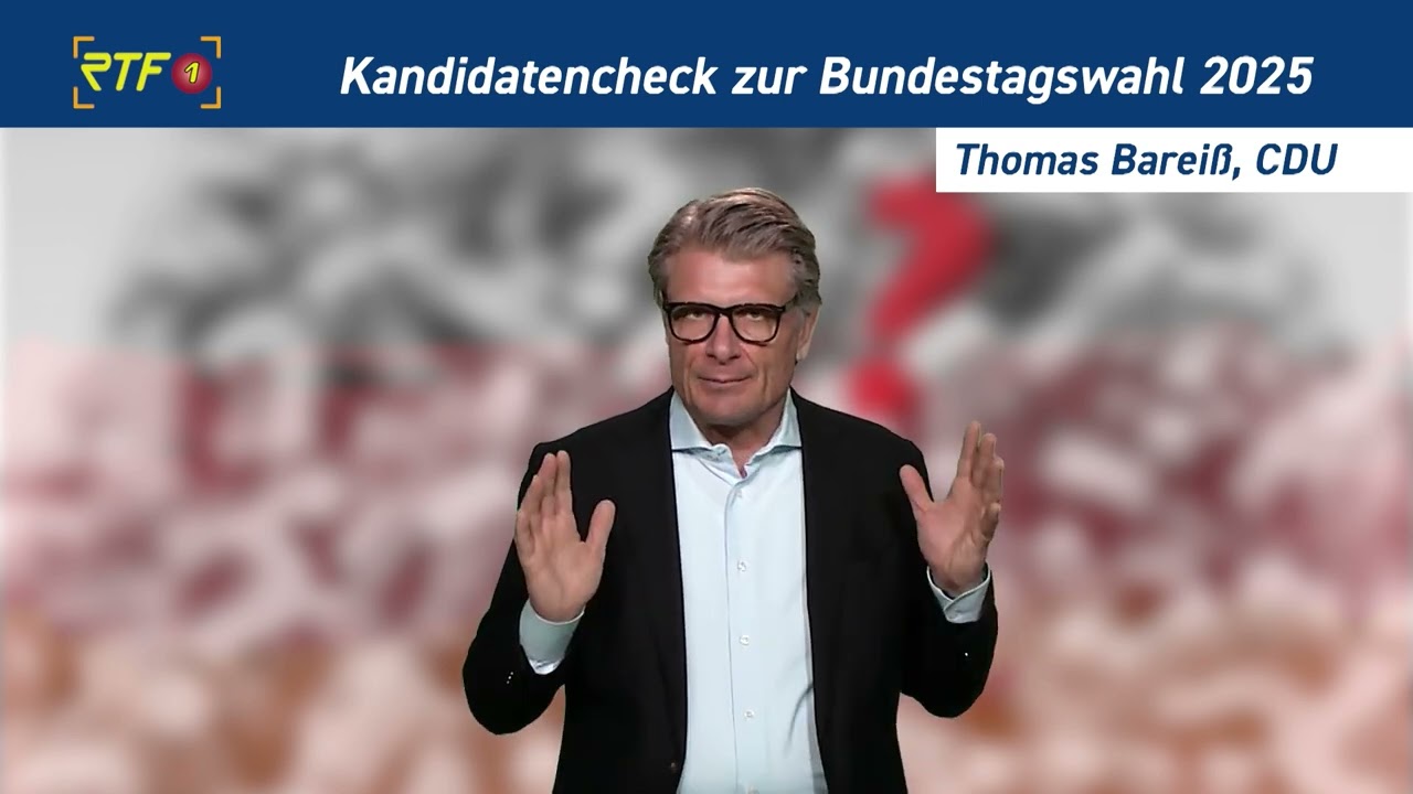 Kandidatencheck zur Bundestagswahl 2025: Thomas Bareiß, CDU (Wahlkreis Zollenalb-Sigmaringen)