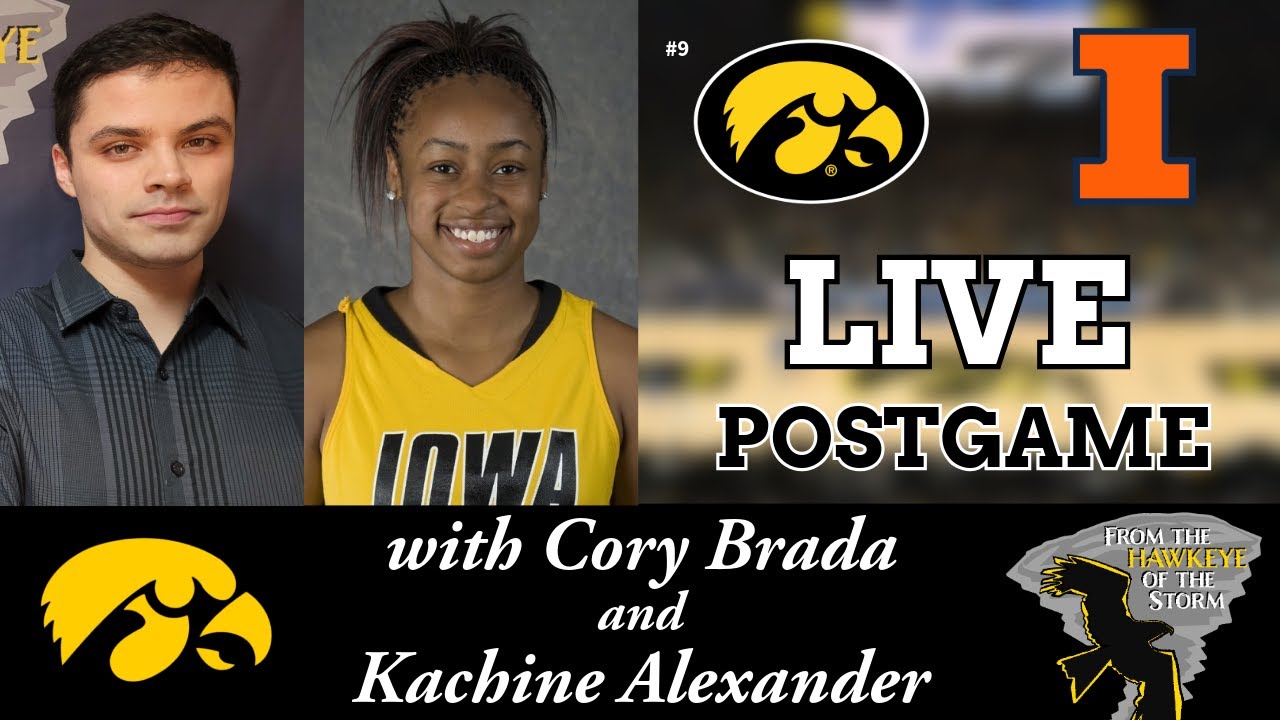 IOWA - ILLINOIS POSTGAME with Kachine Alexander / Iowa Women's Basketball Postgame / BIG TEN WBB