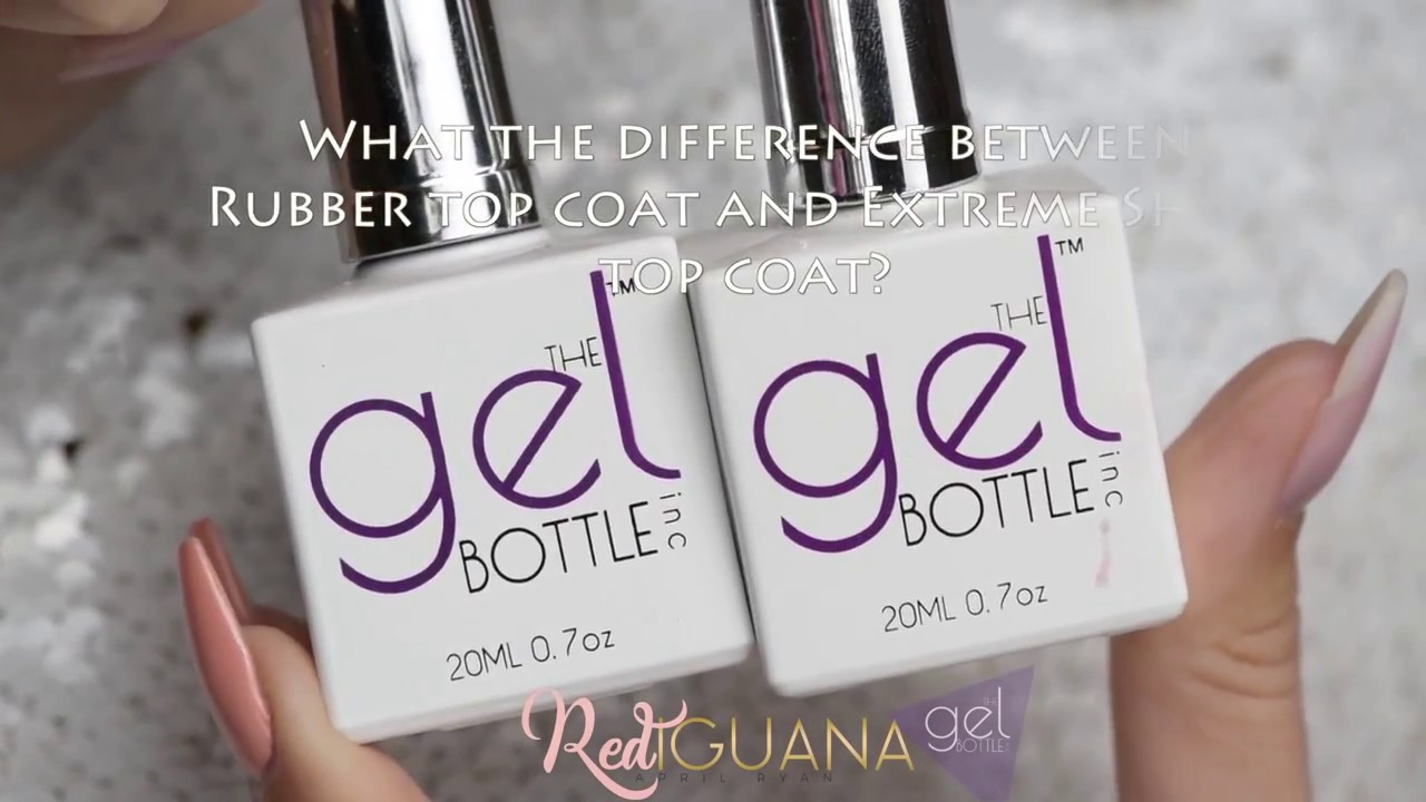 The Gel Bottle Rubber and Super Shine Top Coat Difference | Red Iguana | April Ryan
