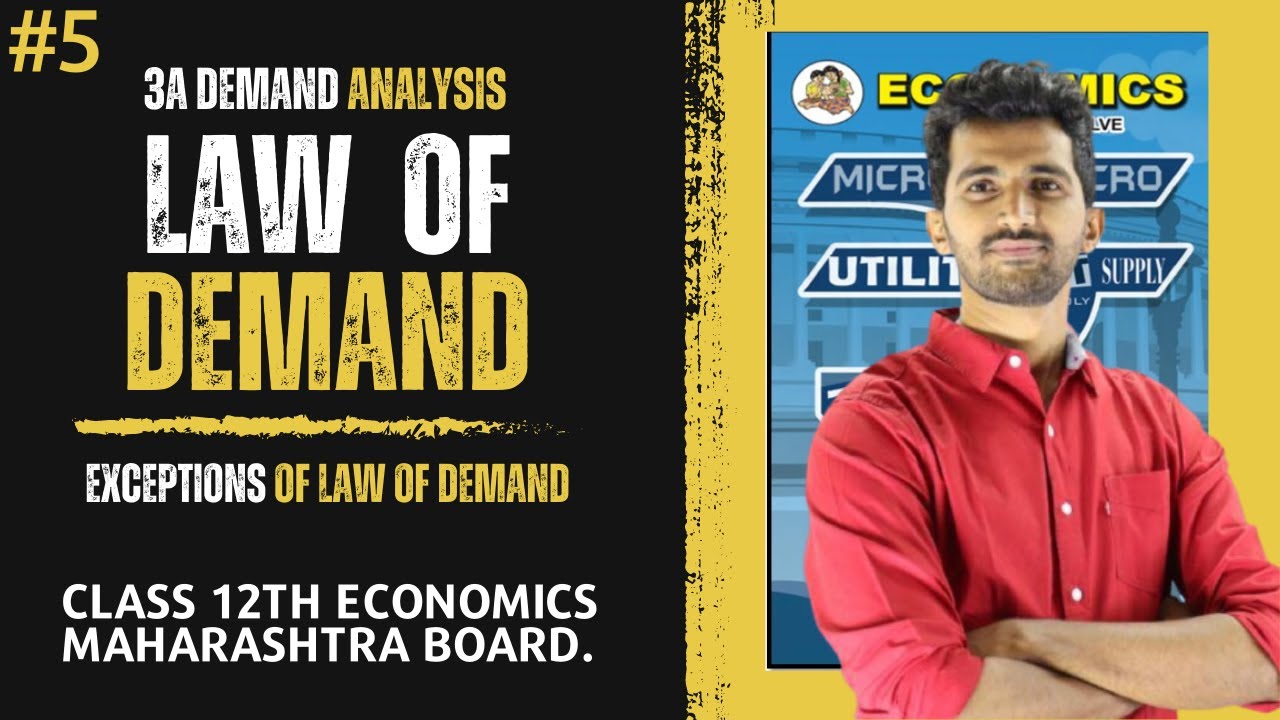 Exceptions Of Law Of Demand 12th New Syllabus Maharashtra   Economics Chp 3A DEMAND ANALYSIS