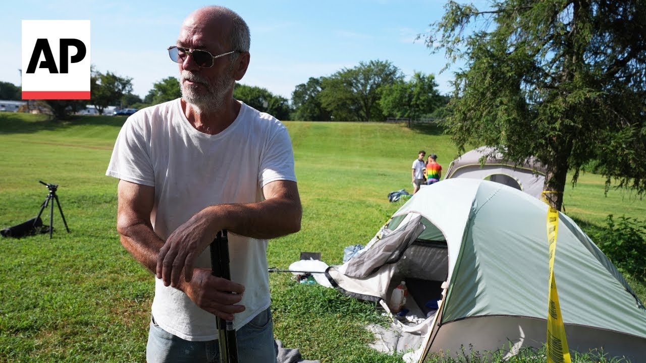 AP reporter gives tour of a closed homeless encampment in DC