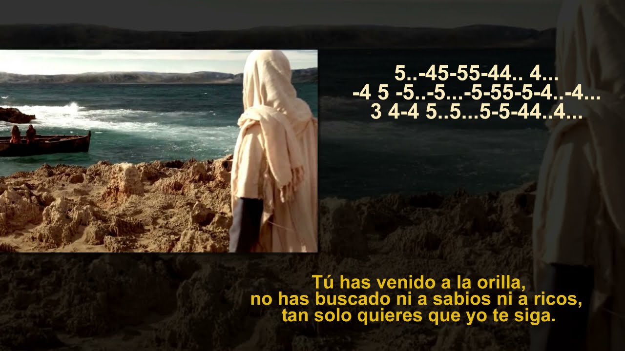 PESCADOR DE HOMBRES ( Cesáreo Gabaráin ) Armónica Diatónica en DO (C). Tablatura y Letra.