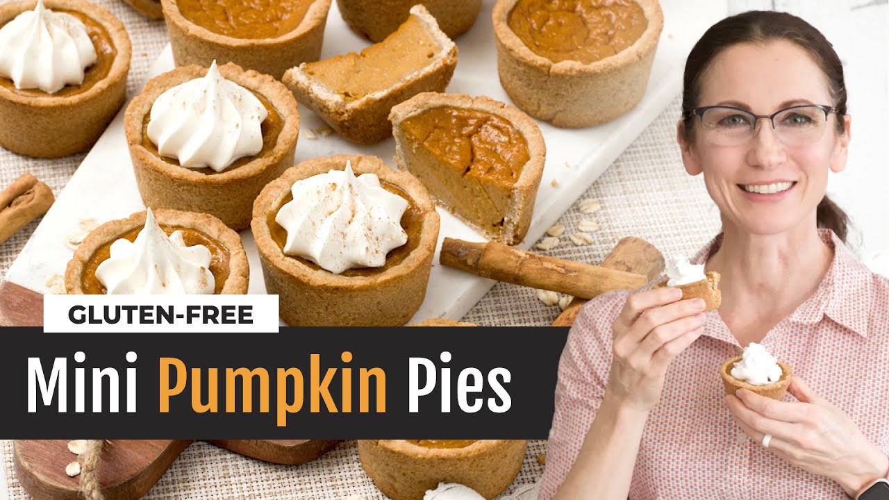 EASY Gluten-Free Mini Pumpkin Pies with Oat Flour Crust Recipe
