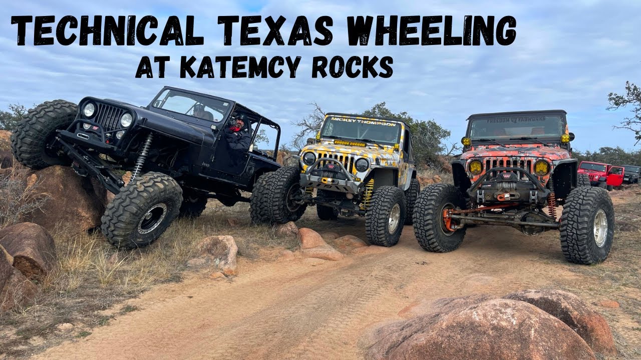 Technical Texas Wheeling at Katemcy Rocks! - The Great American Crawl