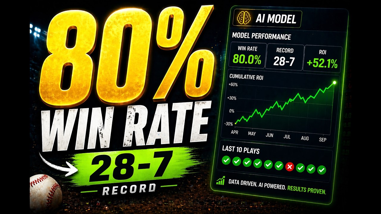 I Built an MLB Model With Claude AI | 280 Games Tested, 39 Flagged, 80% Win Rate | Here's How 🤖🔥