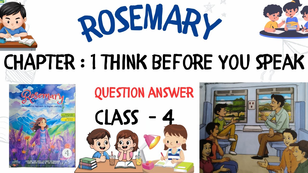 Class 4th English  Chapter 1 Question Answer | Chapter  Think Before You Speak Question Answer