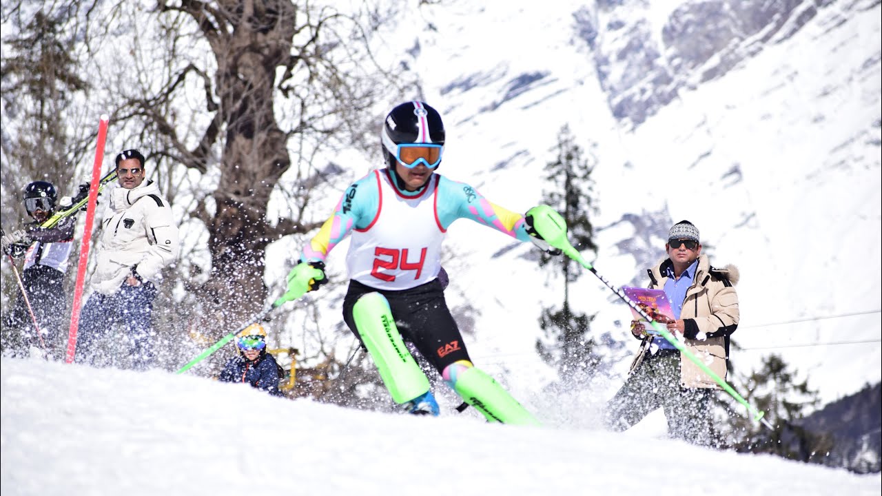 SKI ⛷️ SLALOM AND GIANT SLALOM STATE LEVEL COMPETITION HELD AT SOLANG VALLEY || 2023 || DAY 2