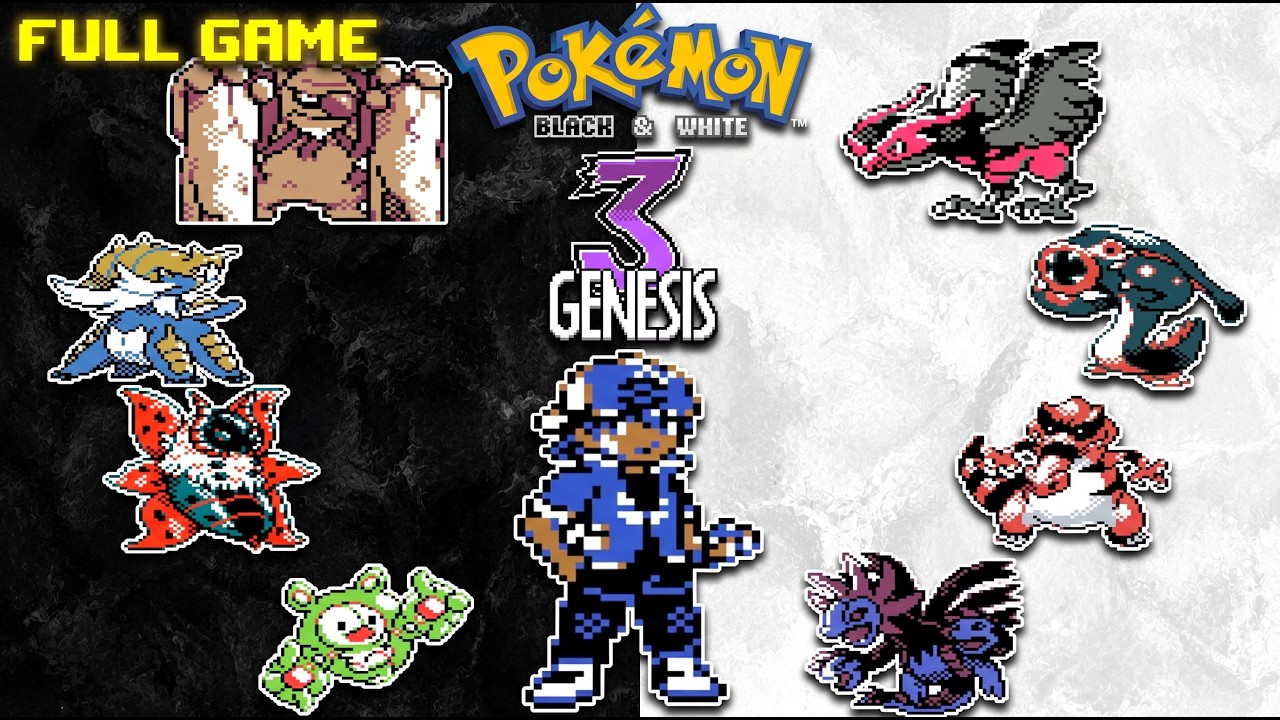 Pok&eacute;mon Black & White 3 Genesis Full Game (GBC Demake) &ndash; Complete Walkthrough