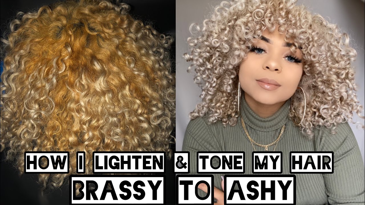 How To Bleach Curly Hair At Home PART 1 Wella toners | Curly.glorii