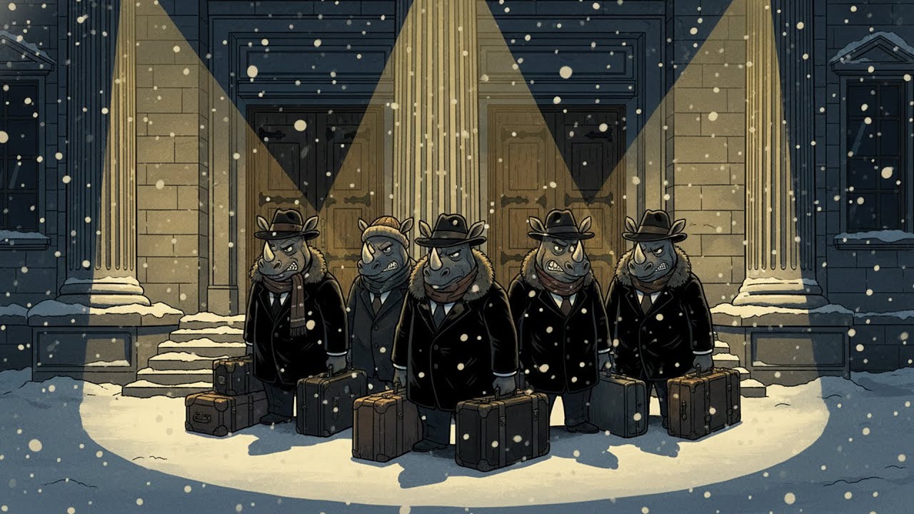 Snowy Crime City Jazz 🧳 Hard Bop Rhino Mob Background Music