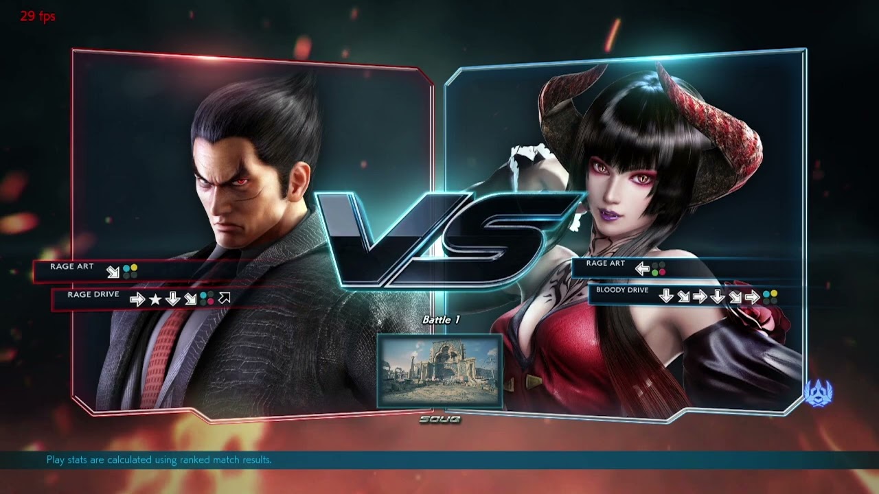 Tekken 7 kazuya lift and choke eliza black leather