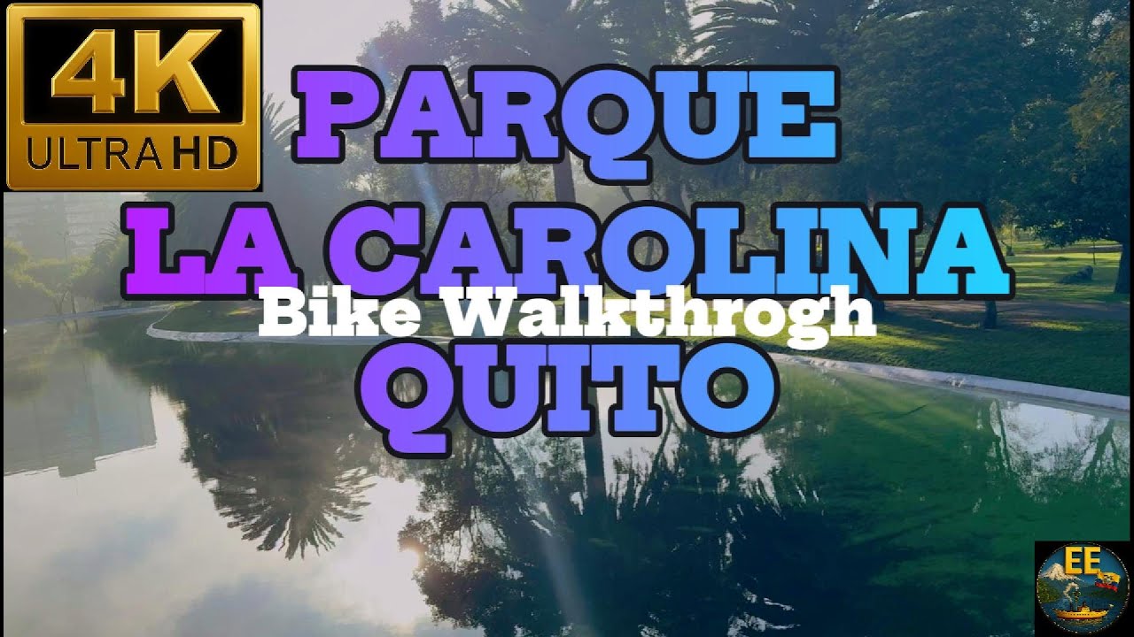 La Carolina: recorrido en bici sin cortes | 4K 30fps | Quito
