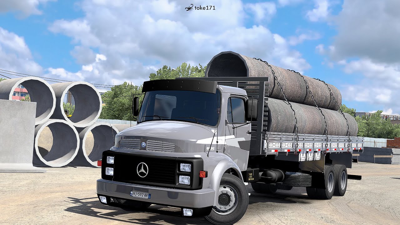 [ETS2 1.56] Classic Mercedes-Benz L-Series Truck Mod (Brazilian LOJAS CEM Livery) | ETS2 Mods