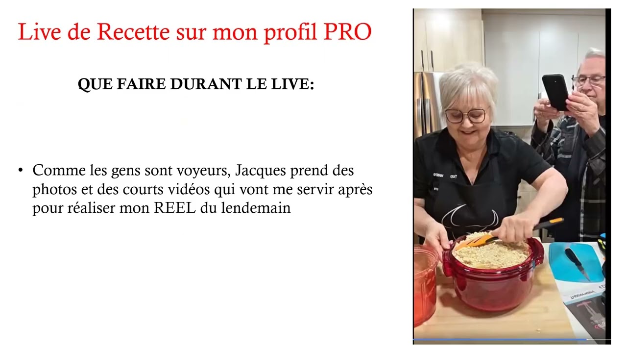 Tupperware Les Diamants - Maximise des live sur ton profil personnel en mode pro