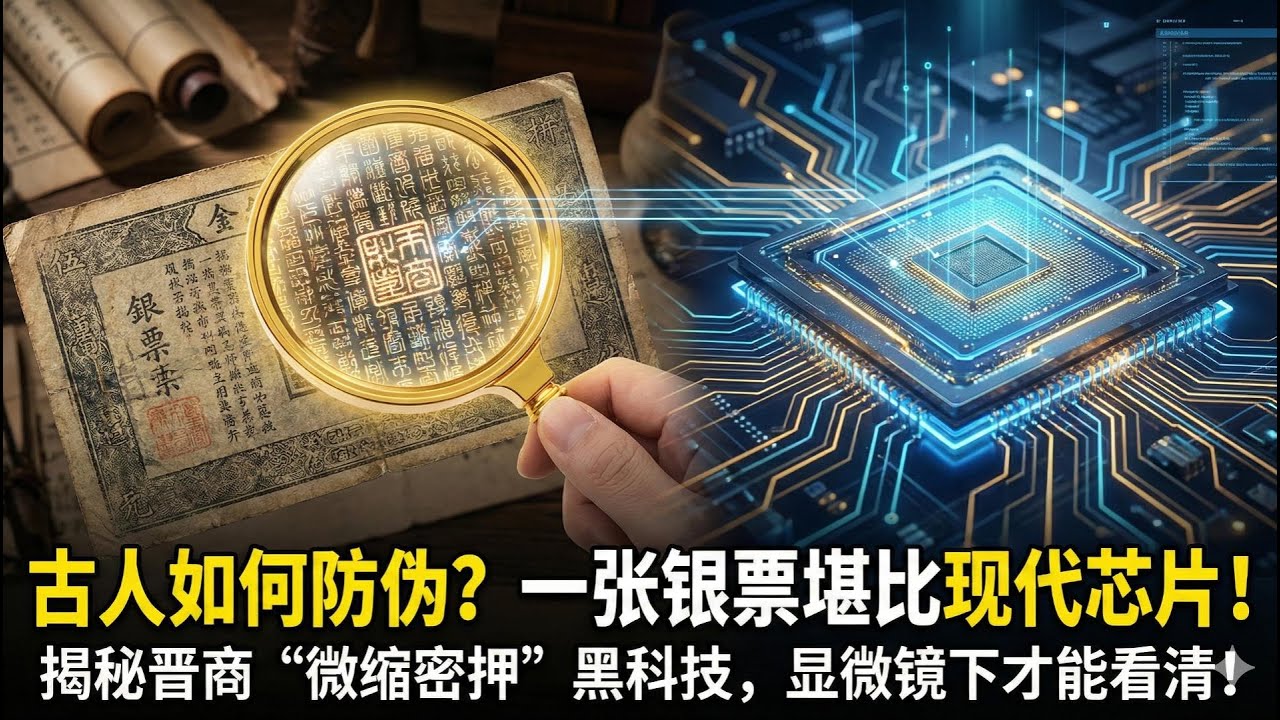 古人如何防伪？一张银票堪比现代芯片！揭秘晋商防伪的&ldquo;微缩密押&rdquo;技术，显微镜下才能看清