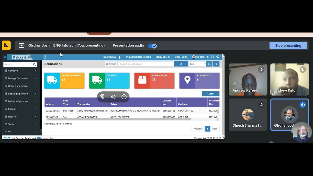 LOZICS ERP Real-Time Demo | Complete Logistics, Transport & Fleet Management Software Walkthrough