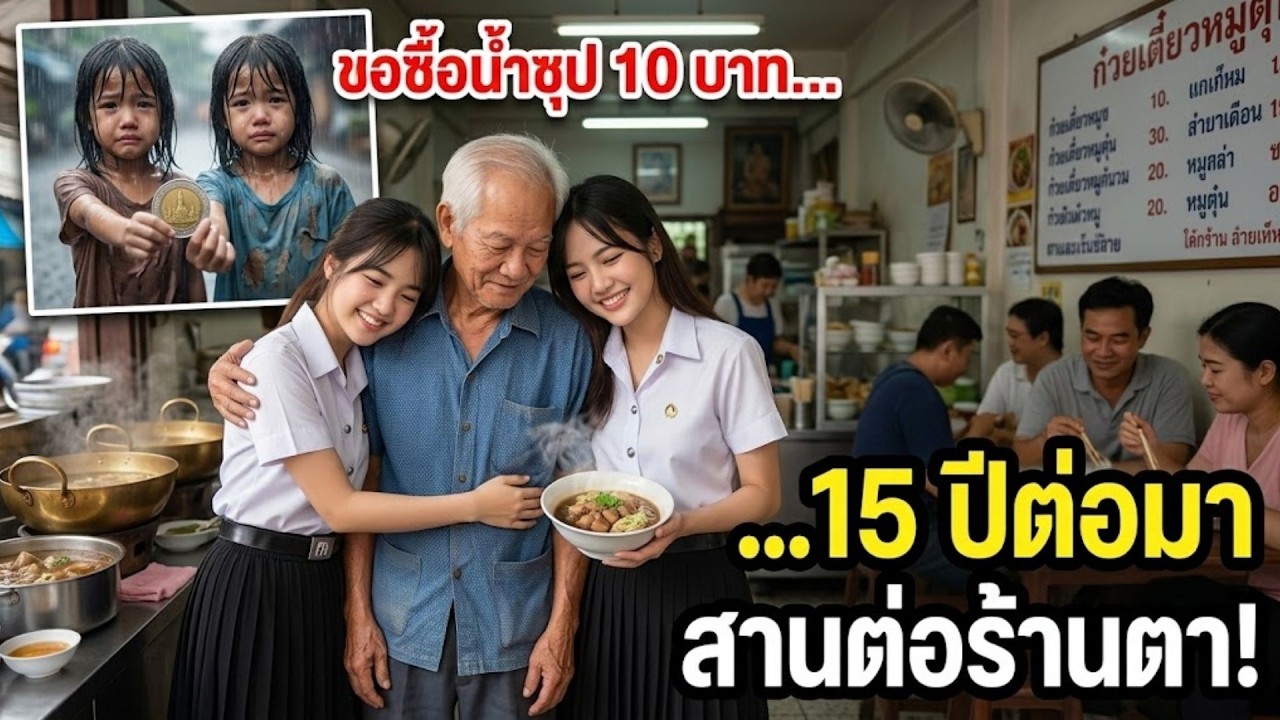 [ความลับ] เรียกน้ำตา! ช่วย [เด็กแฝดกำพร้า] ด้วย [ก๋วยเตี๋ยว 10 บาท] สู่ปาฏิหาริย์ 15 ปี #จดหมายหัวใจ