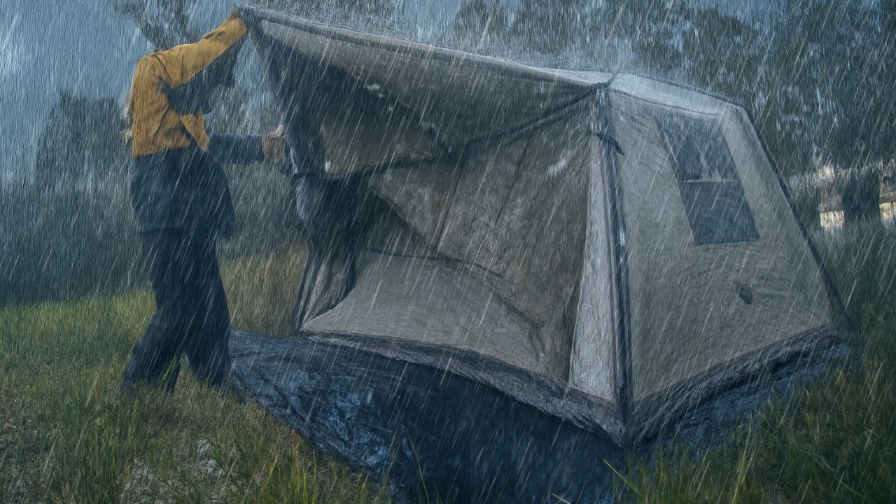 FIGHTING THE WORST STORM‼️ CAMPING IN A RAIN STORM