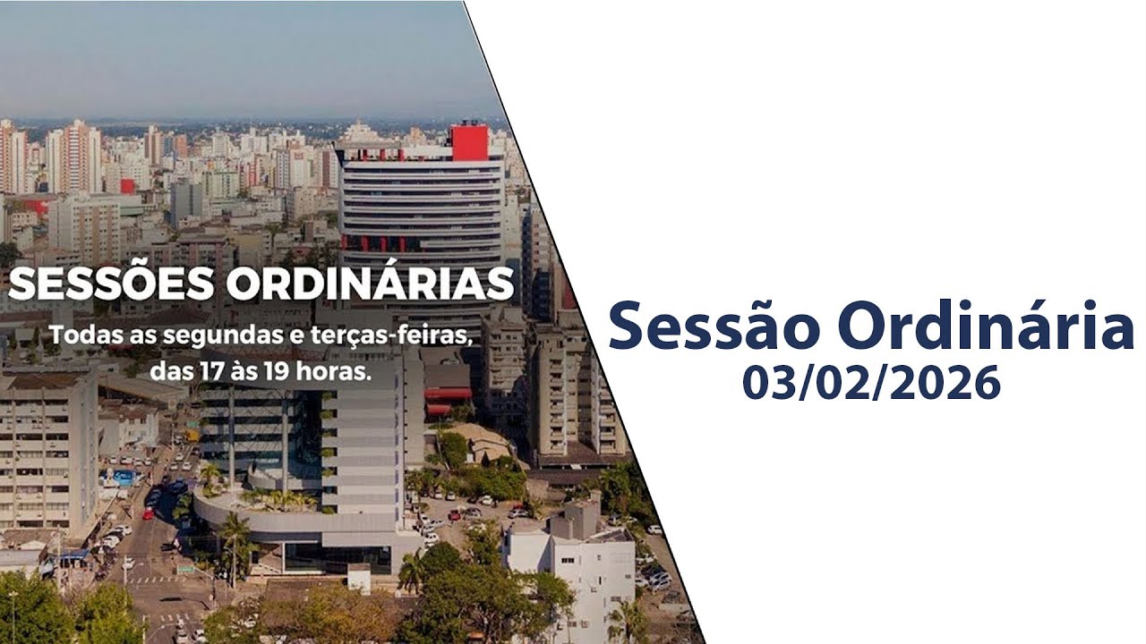 Sessão Ordinária - 03/02/2026 - Câmara Municipal de Criciúma