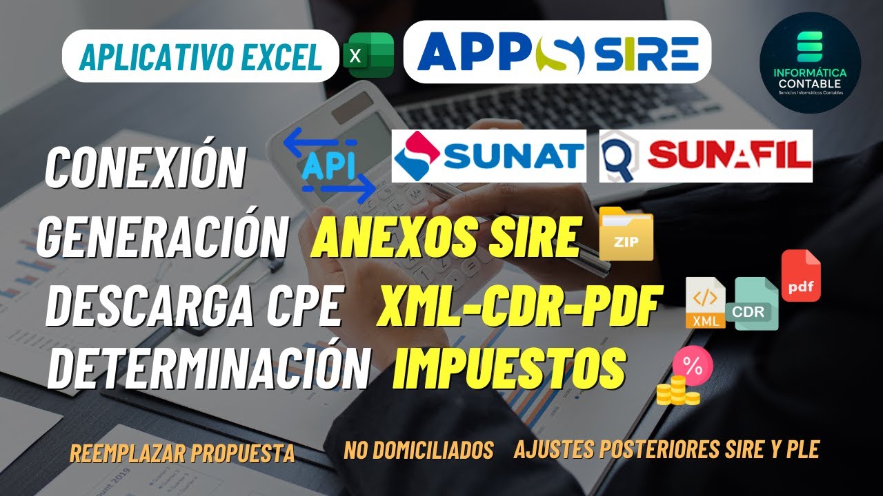 MACRO SIRE + Descarga XML, PDF y Determina IGV/Renta Mensual
