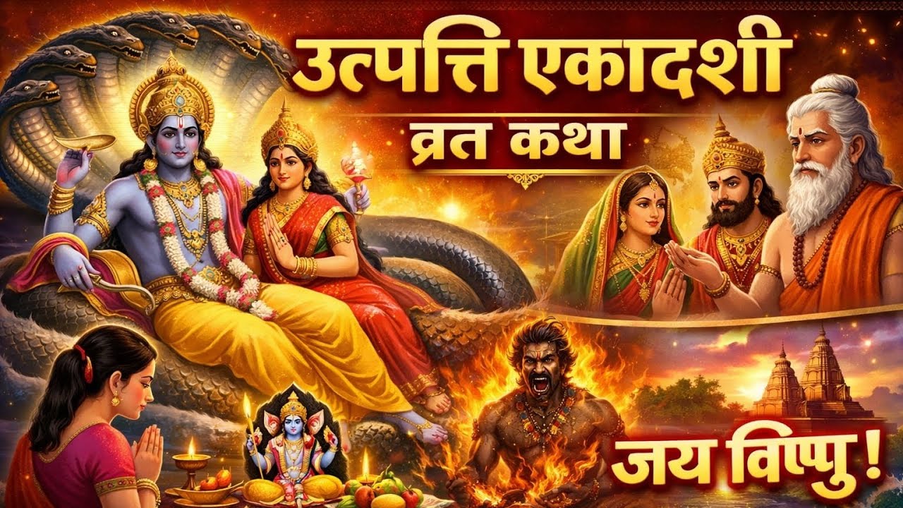 उत्पति एकादशी व्रत कथा। Utapatti ekadashi vrat Katha. #ekadashi #vrat #katha 