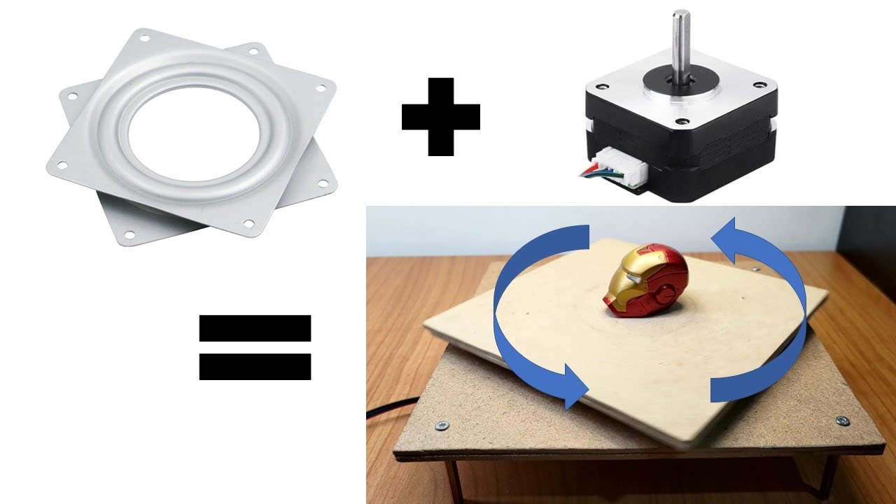 Base giratoria y motor a pasos NEMA, lazy Susan automática