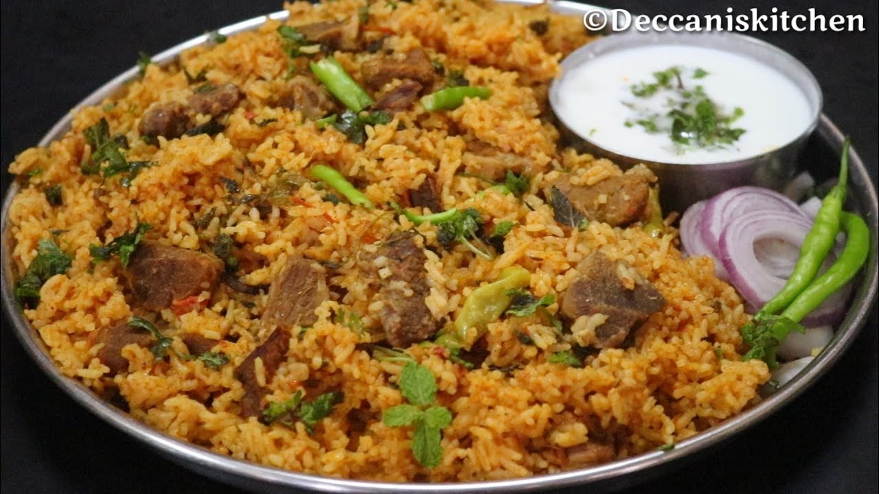 Tahari (Hyderabadi Mutton Tahari Recipe)