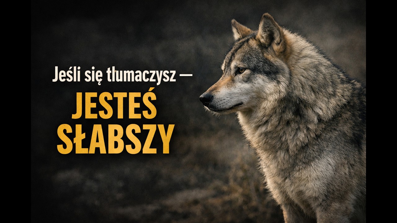 Jeśli musisz się tłumaczyć, już jesteś słabszy.