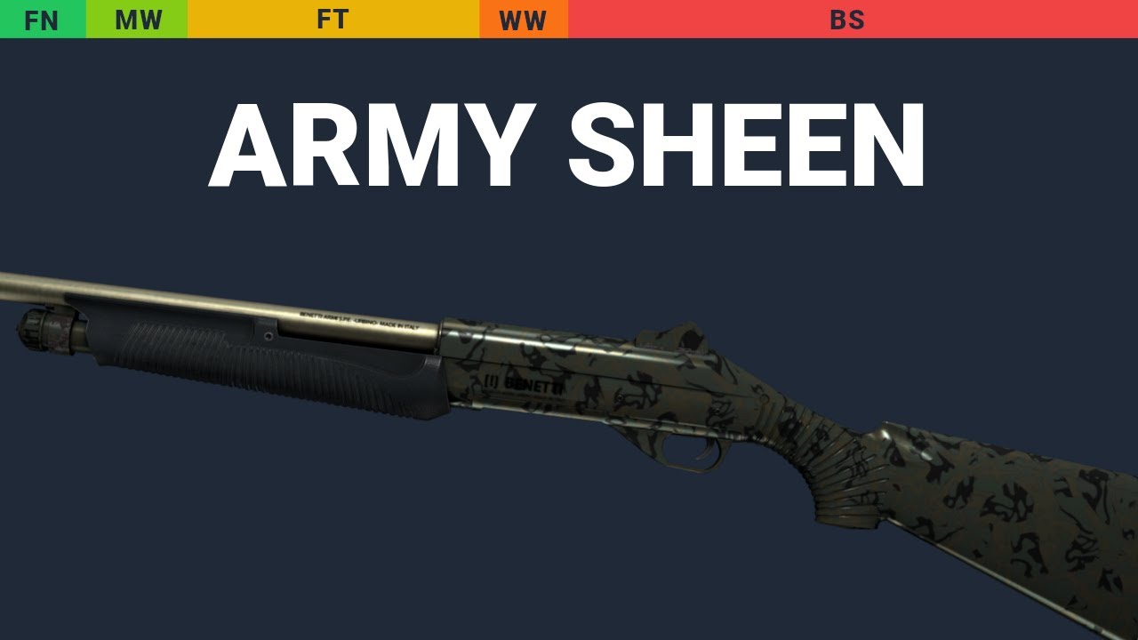Nova Army Sheen - Skin Float And Wear Preview