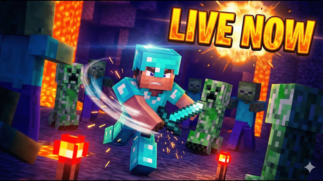 MINECRAFT  LIVE :  DAY 16/365 #minecraft #live #gaming #horrorgame