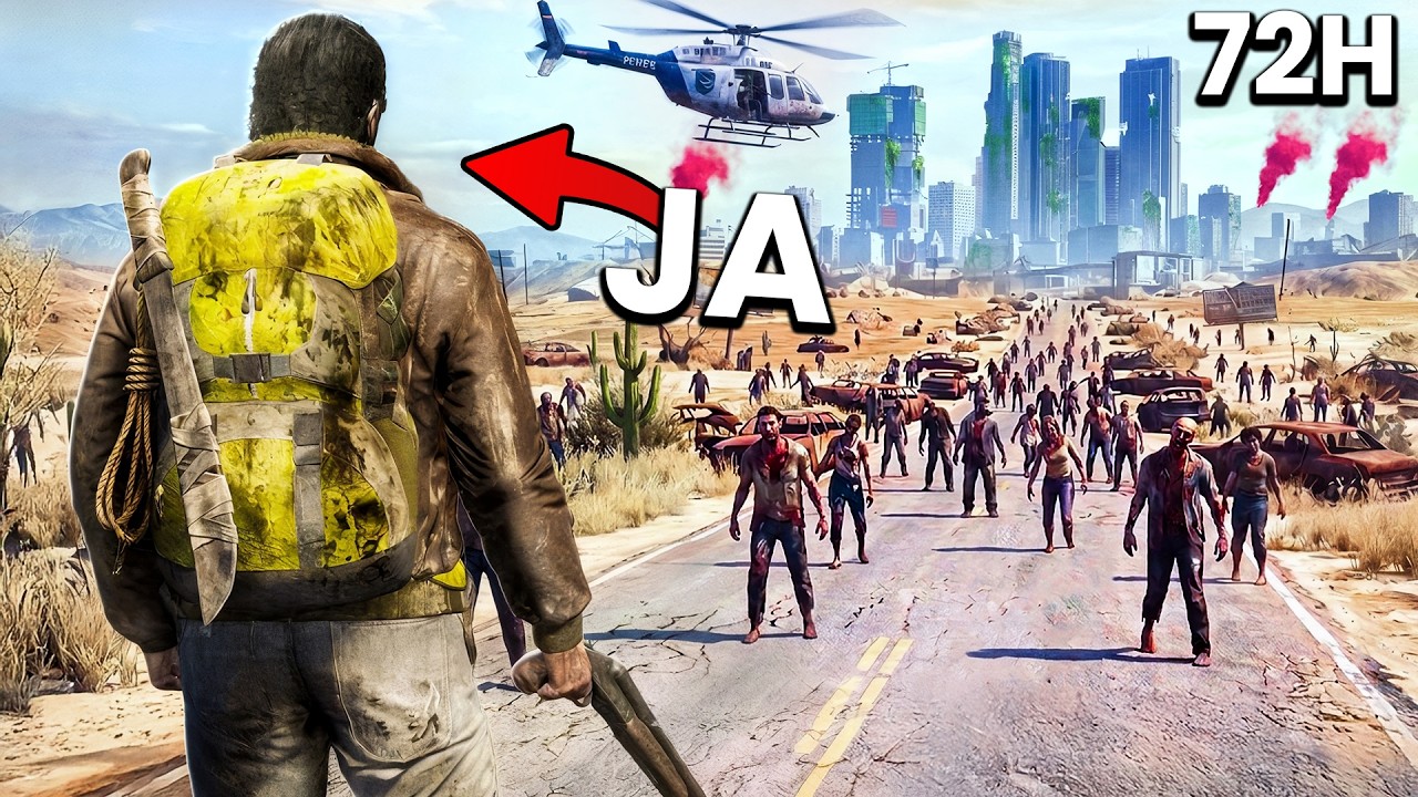 Spędziłem 72H Podczas APOKALIPSY ZOMBIE w GTA V!