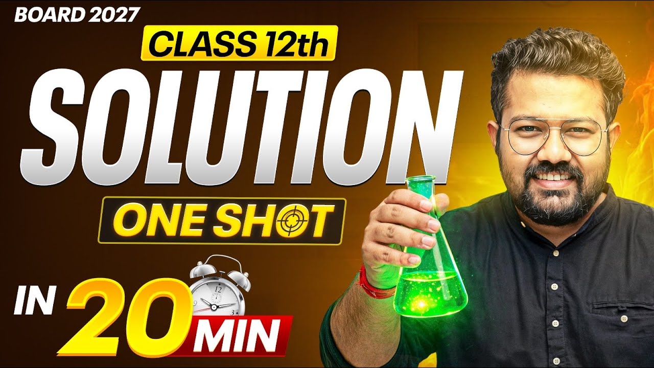 Class 12 Chemistry | Solution in One Shot | Bharat Panchal Sir