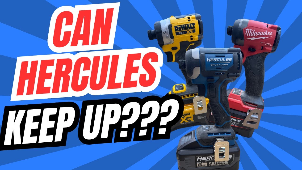 Can Hercules Keep Up with Milwaukee and Dewalt?  Testing Hercules Brushless Impact Driver!