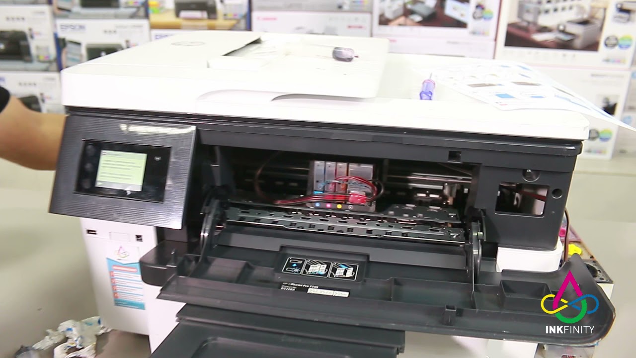 Tutorial como purgar una impresora HP 7740 - Inkfinity