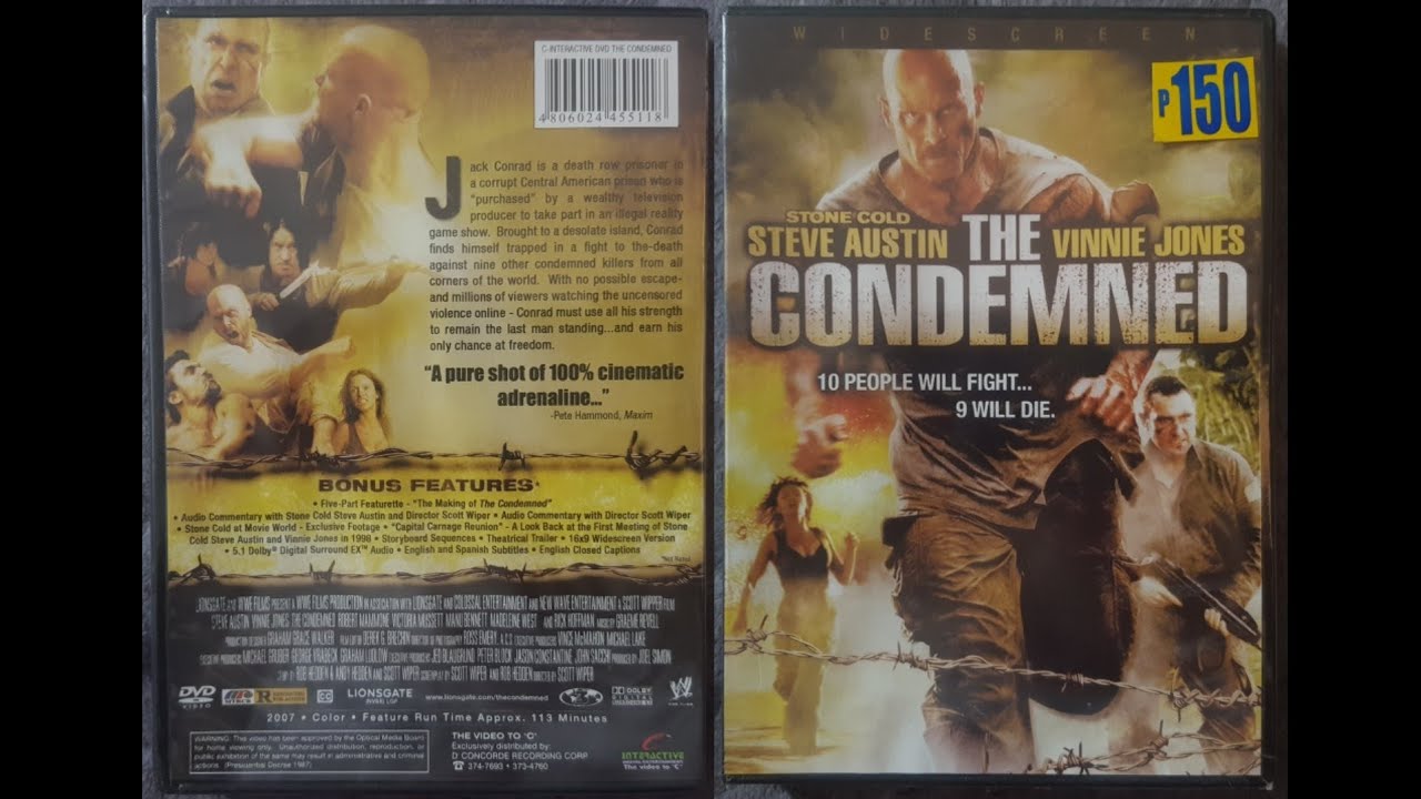 Opening to The Condemned (2007) DVD (Philippines)