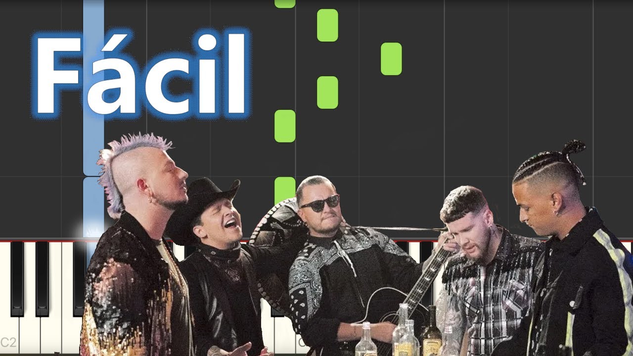 Pa' Olvidarme De Ella - Piso 21 & Christian Nodal/Piano tutorial/Synthesia