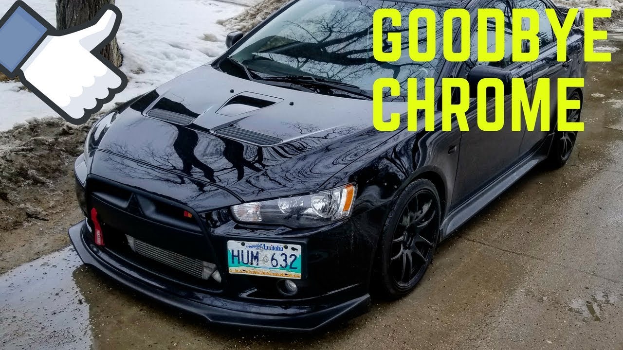 How To Plasti-Dip Chrome Grille/Embelem's On Your Car: 09+ Lancer Ralliart