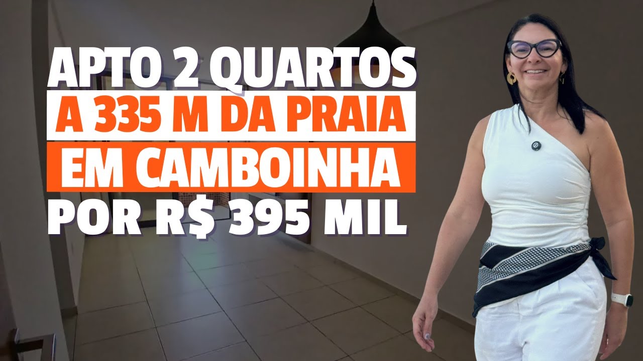 Apartamento em Cabedelo, Camboinha, 2 quartos por  R$ 450 Mil