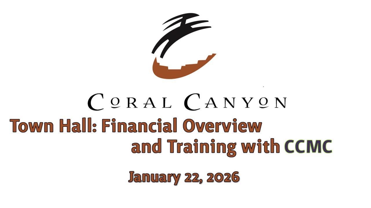 Town Hall Meeting: Financial Overview and Training with CCMC - 1/22/26