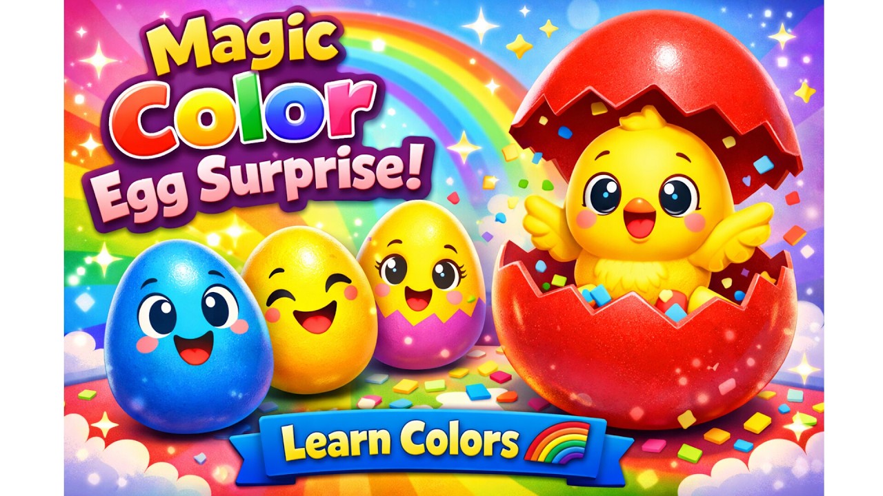 Magic Color Egg Surprise Song 🌈🥚 | Learn Colors & Numbers | Baby Zing Fun World