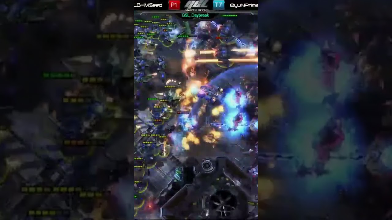 ByuN gets crushed by Seed's overwhelming Protoss army in StarCraft 2