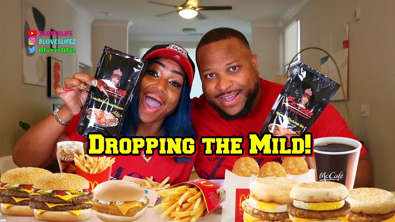 McDonald's Breakfast Sandwich with New Mild Smackalicious Sauce Dropping