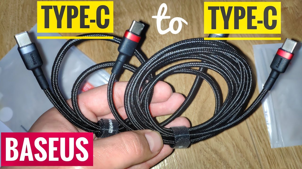 BASEUS USB Type-C Cable Quick Charge 4.0 Power Delivery 3.0 60W [4K Ultra HD]