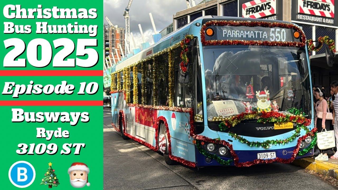 Sydney Transport Vlog 172: Christmas Bus Hunting 2025 Episode 10 || Sydney Bus 3109 ST