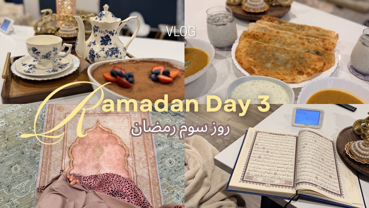 Ramadan Day 3 🌙 VLOG- Suhoor to Iftar, Afghan Bolani, Pumpkin Soup & Tiramisu ☕️🍰 Ramdan as #mumof2