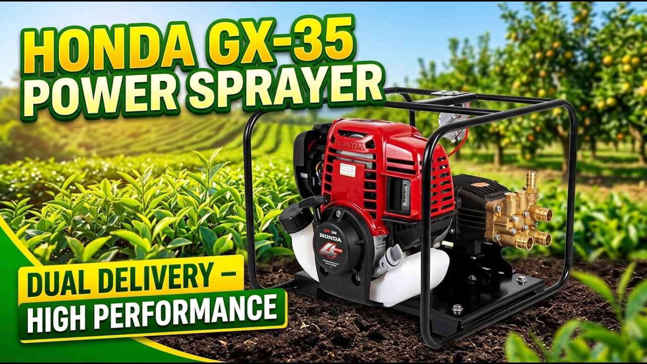 Honda GX-35 4-Stroke Dual Delivery Power Sprayer &ndash; Unboxing and Field Uses