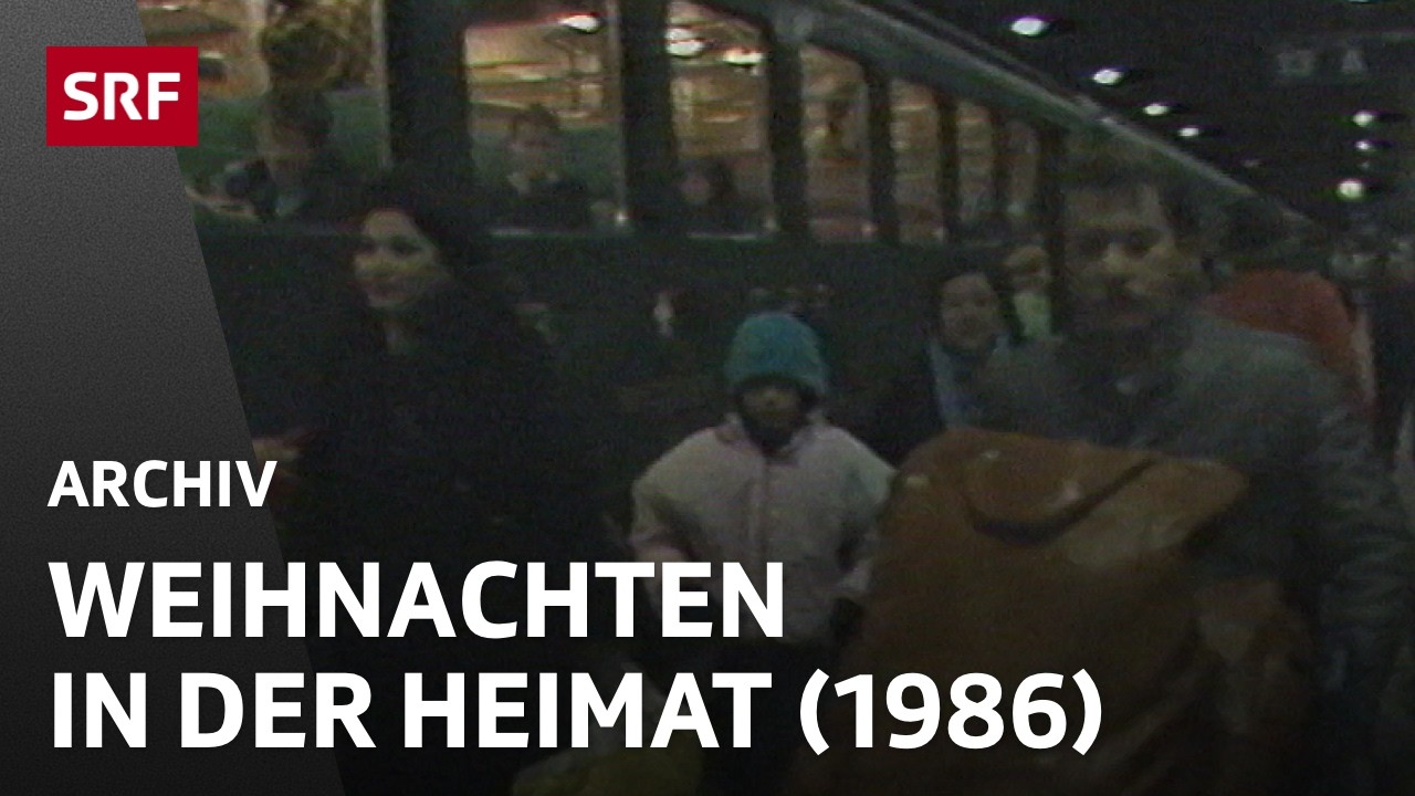 Italienische Gastarbeiter feiern Weihnachten zu Hause (1986) | SRF Archiv
