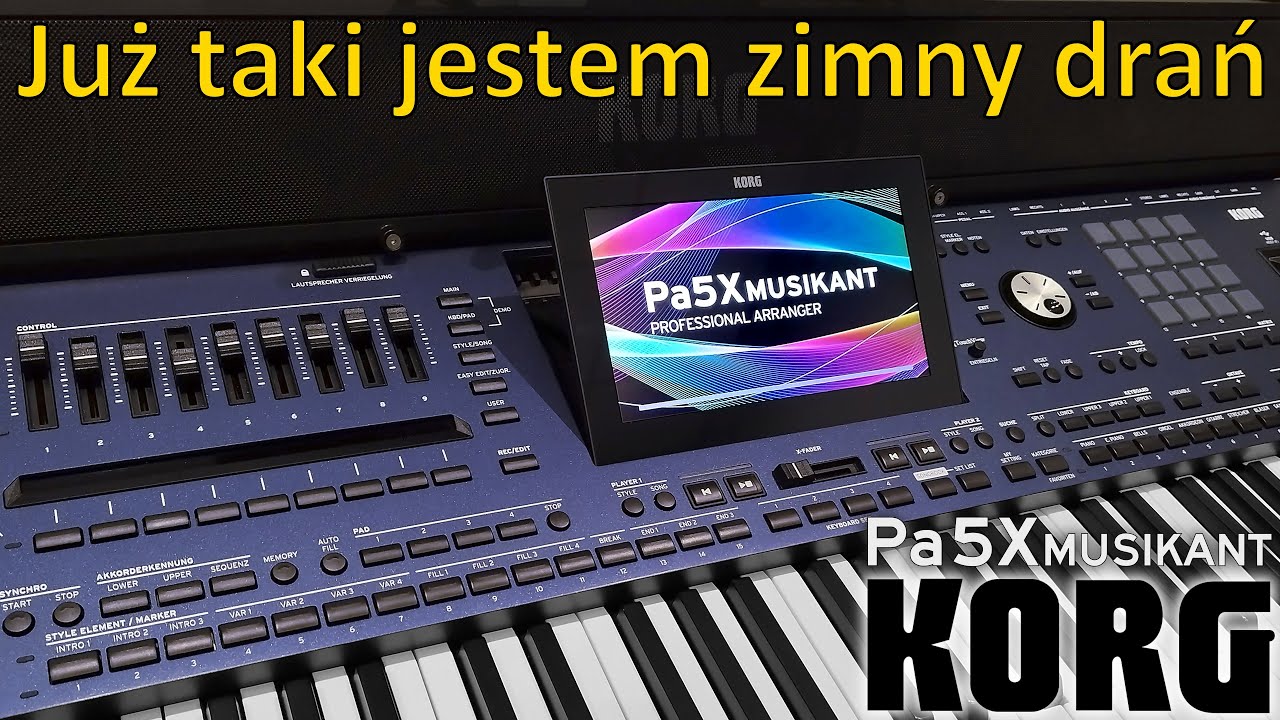 KORG Pa5X Musikant - Już taki jestem zimny drań (Eugeniusz Bodo) cover, factory style Rockabilly