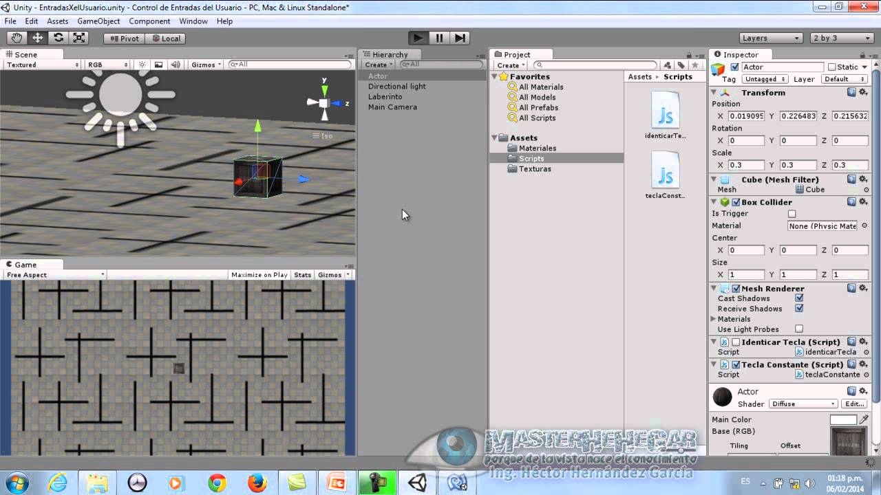 21 - M&eacute;todo GetKey (Unity)
